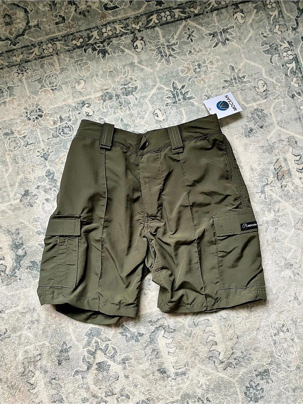 Mocean Womens Cargo Shorts in Green Size Medium NWT
